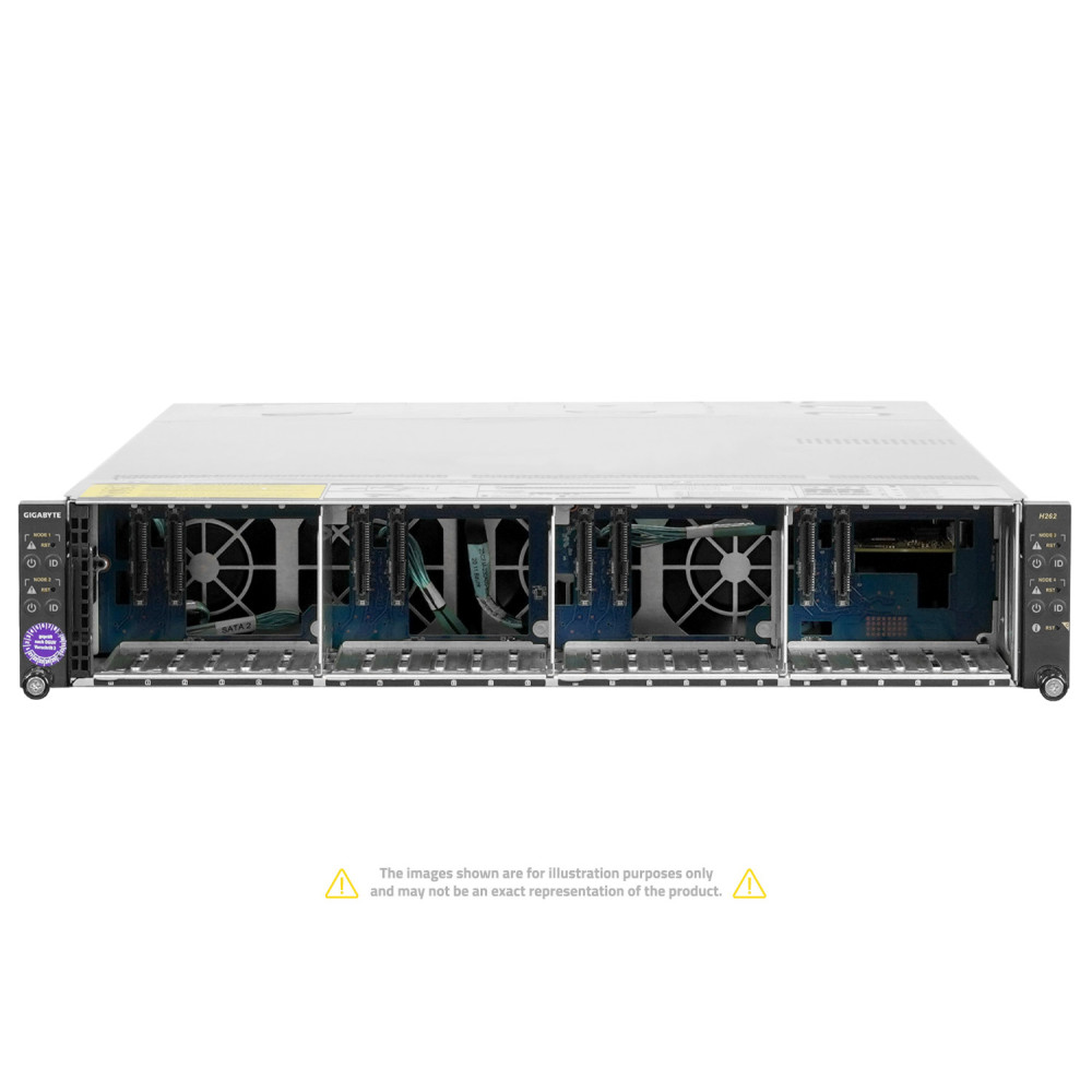 GIGABYTE HDS H262-Z63 8x AMD EPYC 7402 512GB RAM 4 x 1.6TB U.2 NVME RAILS